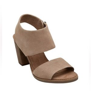 Toms Majorca suede cut-out sandal size 9